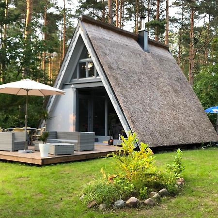 Ferienhaus Reetdach 1300Qm Privatgrundstueck Bootssteg Sauna Templin Luebbesee Uckermark Erholung Pur Seenplatte Petersdorf  Exterior foto